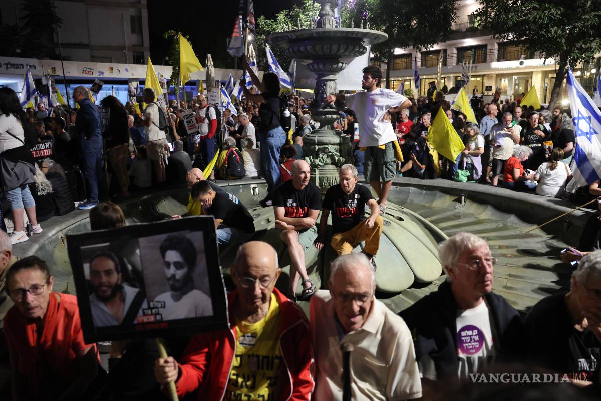 $!Hoy se cumple una semana de la acampada de las familias de los rehenes israelíes frente a la casa del primer ministro de Israel, Benjamín Netanyahu.