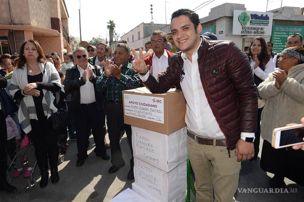 Se registra Ramón Oceguera como candidato a la alcaldía de Ramos Arizpe