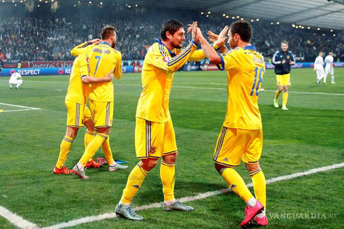 Ucrania logra pase a la Eurocopa al vencer a Eslovenia