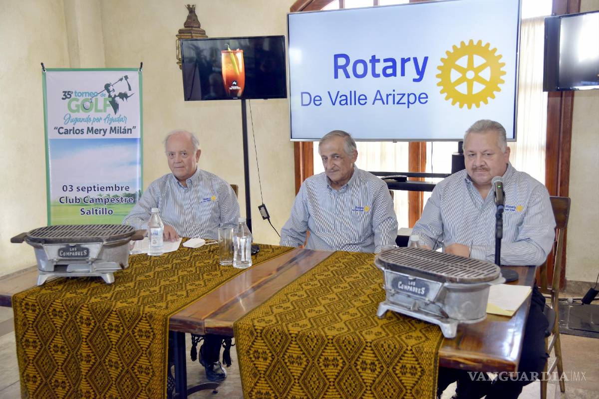 Presenta Club Rotario su tradicional Torneo de Golf