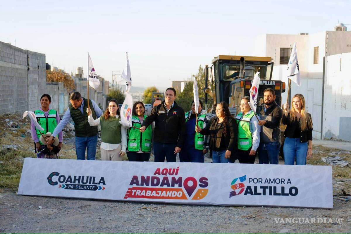 Saltillo: arranca Javier Díaz obra de pavimentación en Nuevo Mirasierra