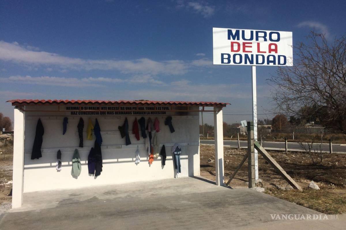 Desaparece ‘Muro de la Bondad’, espacio creado en Saltillo para arropar a los necesitados