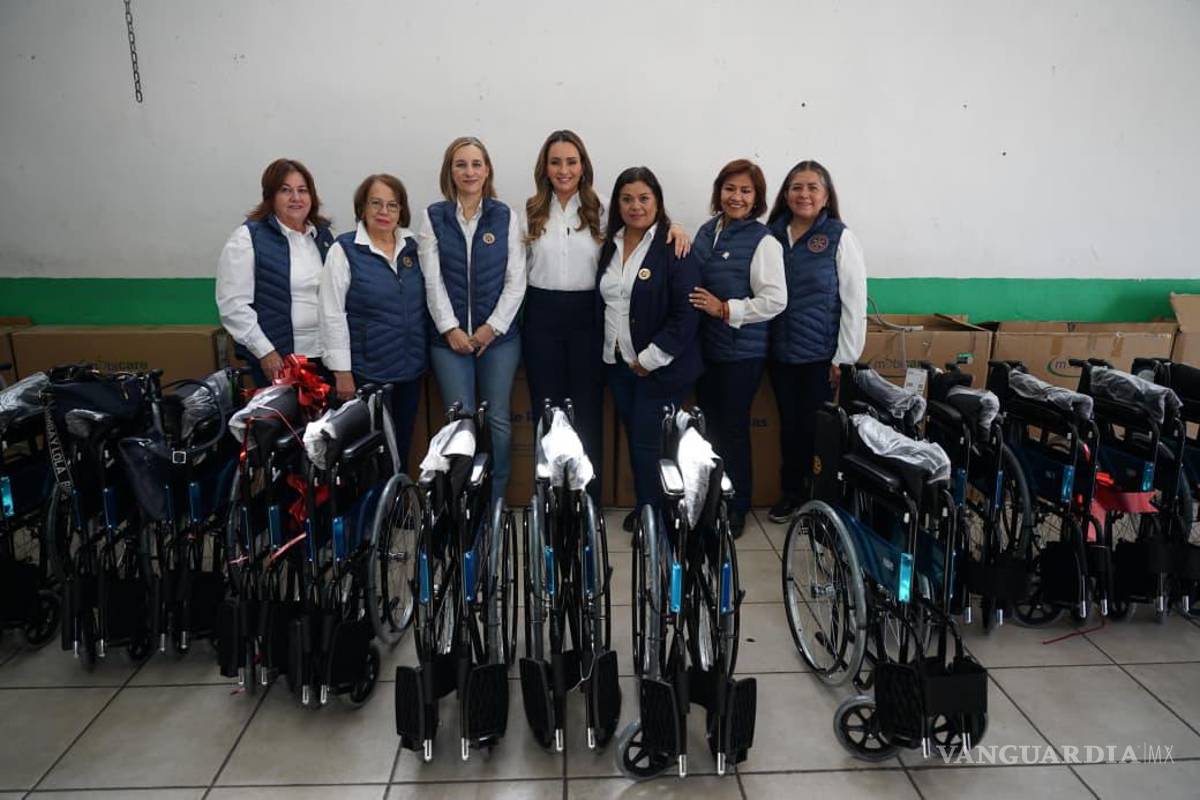 DIF Saltillo y Club Rotarios impulsan apoyo a la movilidad con entrega de sillas de ruedas