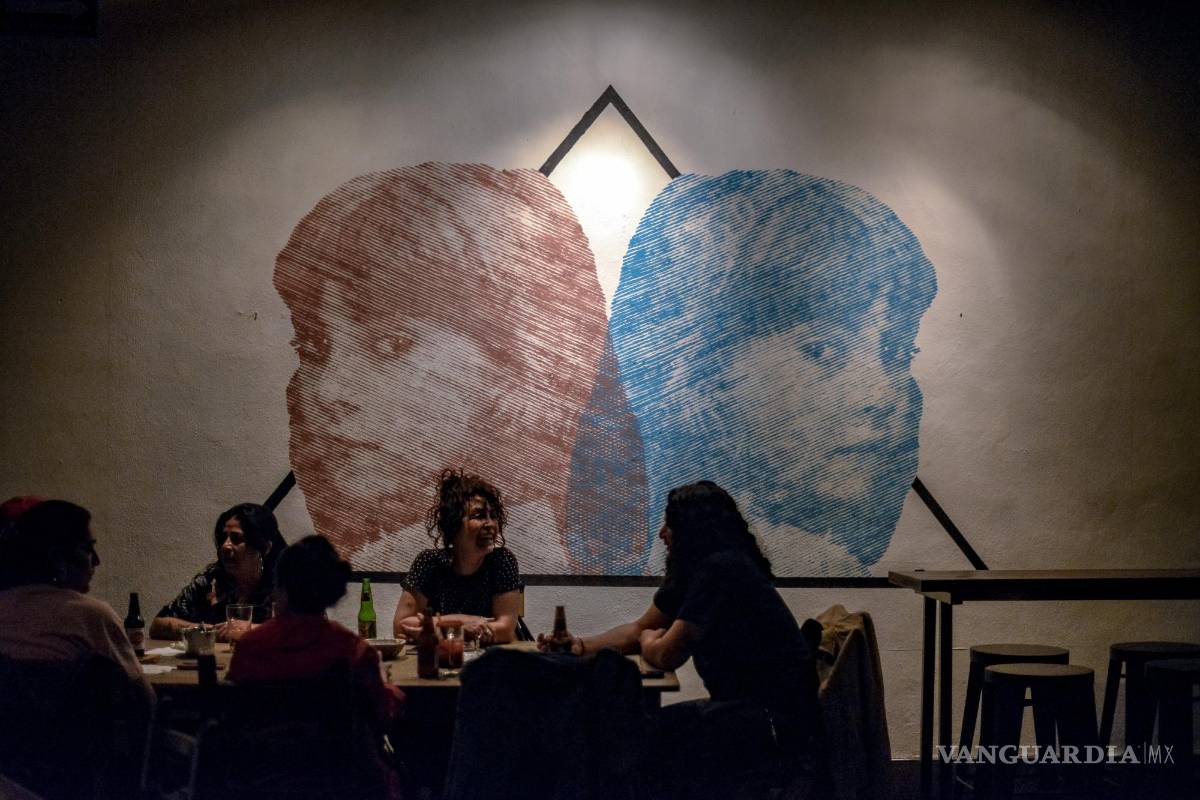 $!La muestra está coronada por un mural en stencil, técnica que también continuará trabajando.