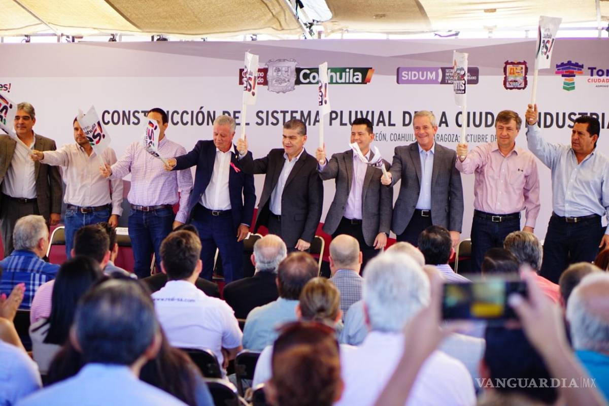 Arranca Miguel Riquelme drenaje pluvial en la Ciudad Industrial de Torreón