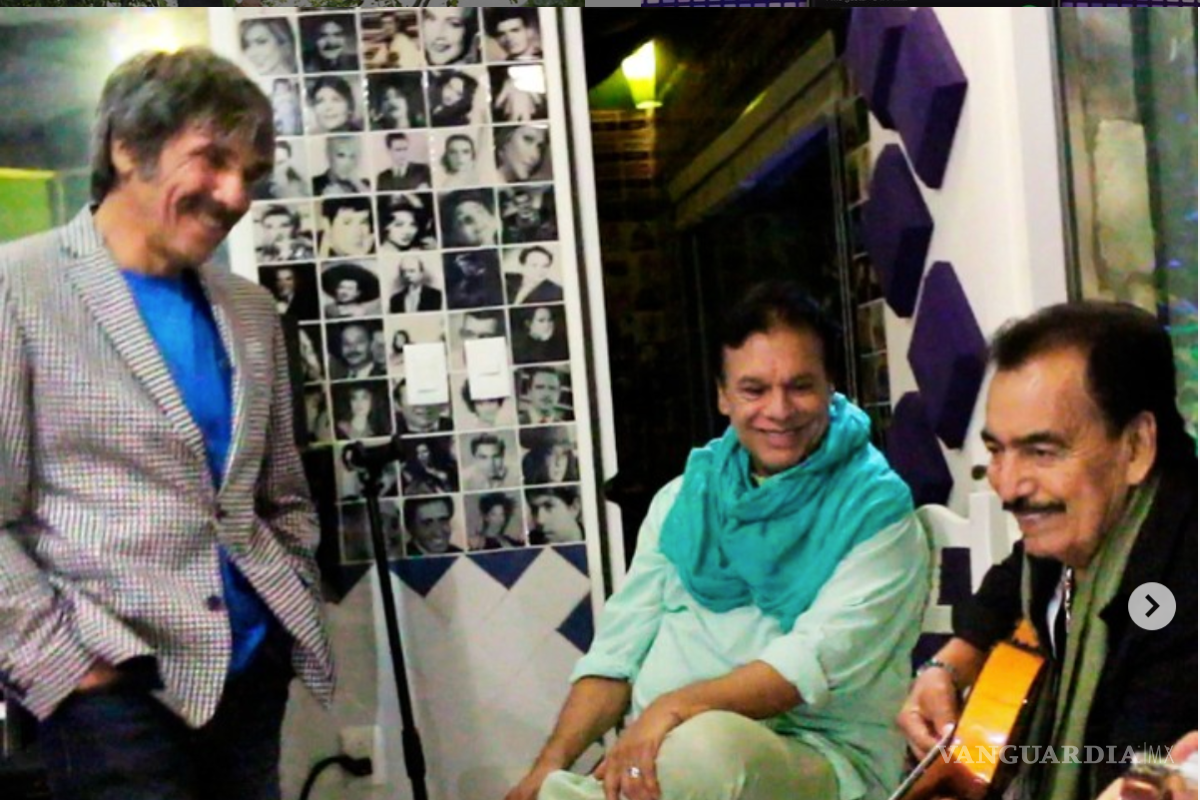 ‘Será un lindo reencuentro’, se hace viral fotografía de Diego Verdaguer, Joan Sebastian y Juan Gabriel cantando juntos