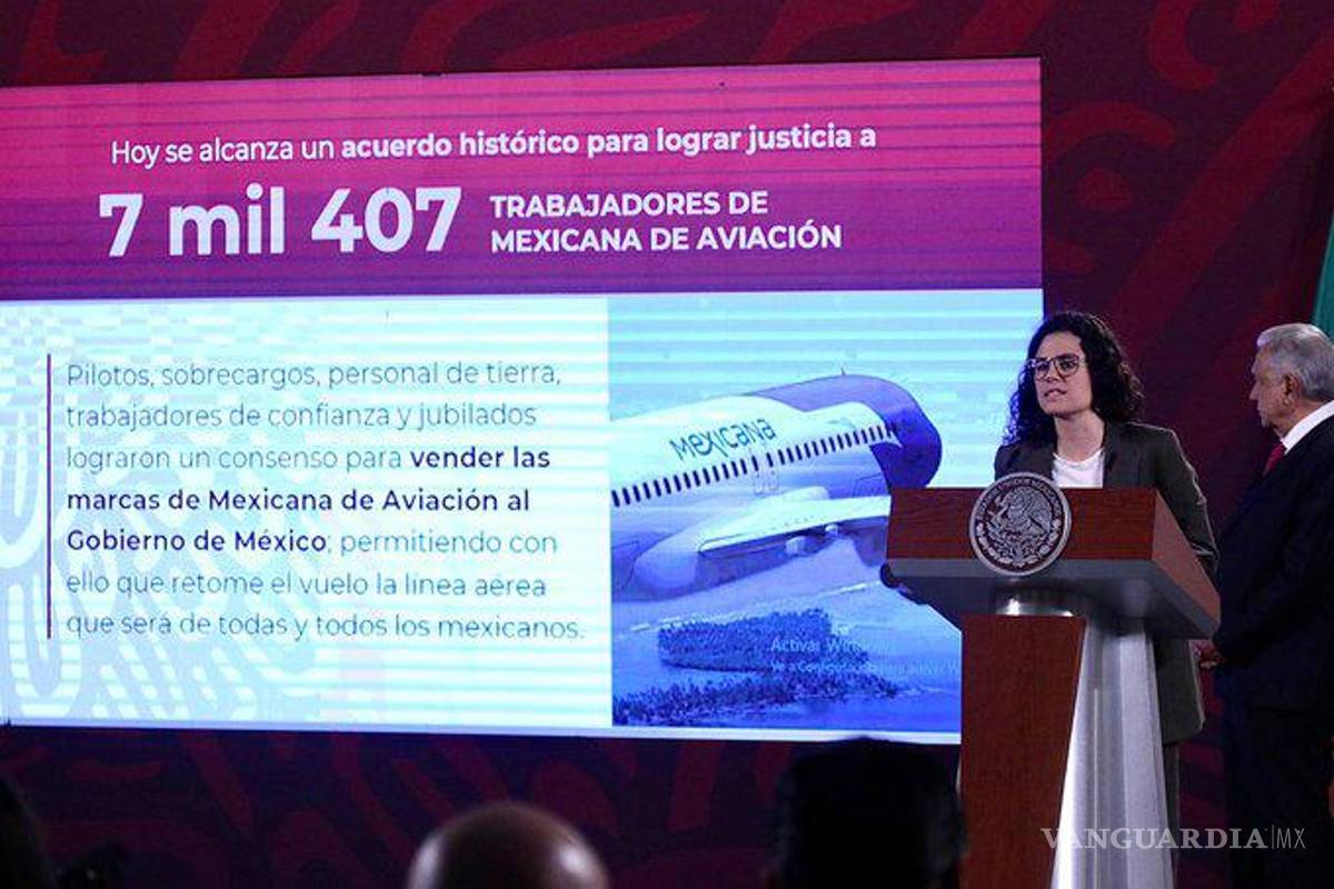 Gobierno compra Mexicana de Aviación por 815 mdp; ‘un acuerdo histórico’: Luisa Alcalde
