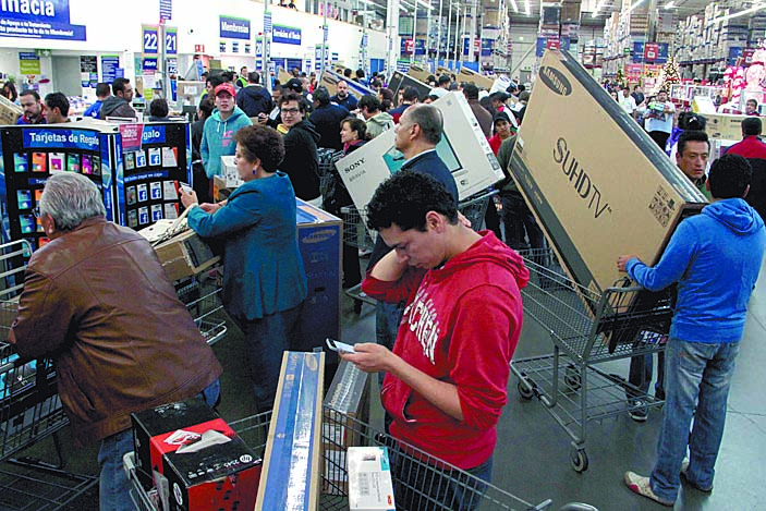 De menos a más flujo de clientes por el Buen Fin