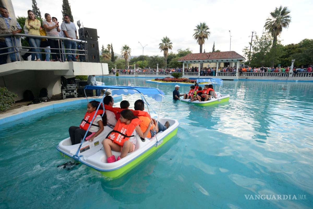 Habrá paseo en lancha en la Alameda de Saltillo