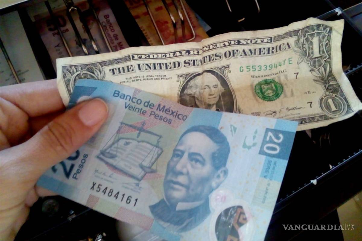 Peso abre con alza de 3 centavos; dólar cotiza en 19.1714 unidades