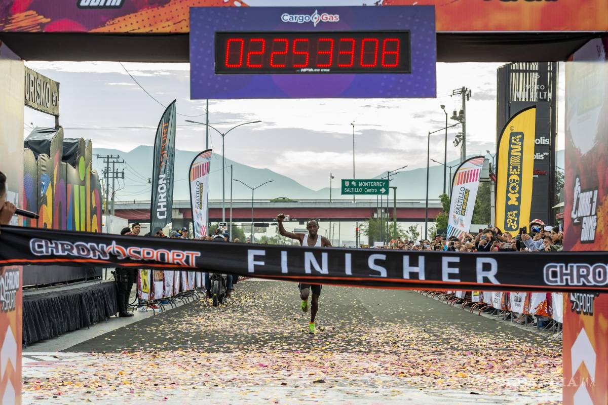 Historia pura en el Maratón Saltillo La Moderna 2022, arrasan los kenianos