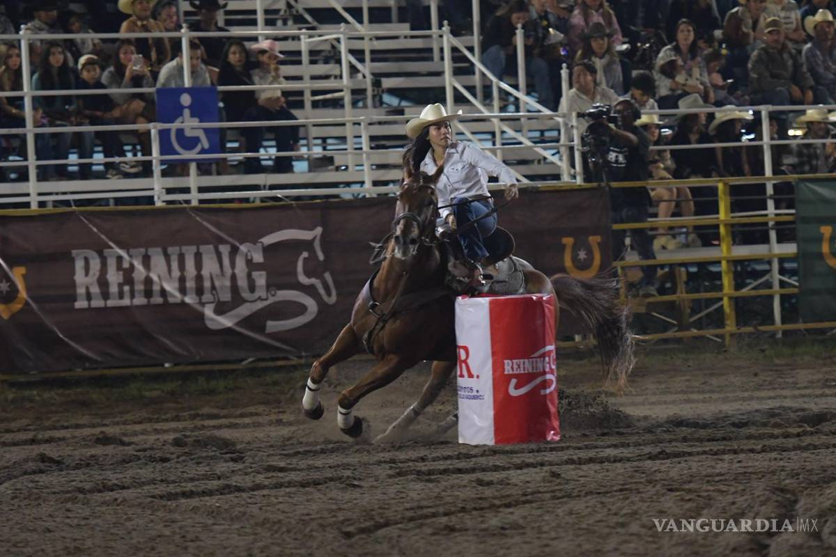 Con un cierre espectacular, la chihuahuense Luisa Herrera conquista el Nacional de Barriles en el Rodeo Saltillo