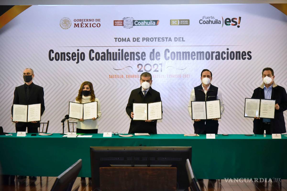 Instalan Consejo de Conmemoraciones 2021 en Coahuila