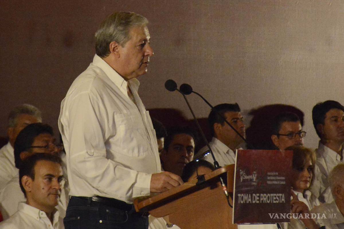 Toman protesta en Saltillo al titular de la Asociación de Servidores y Exservidores Públicos