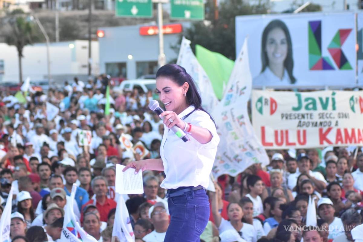 Lulú Kamar cierra campaña en Monclova