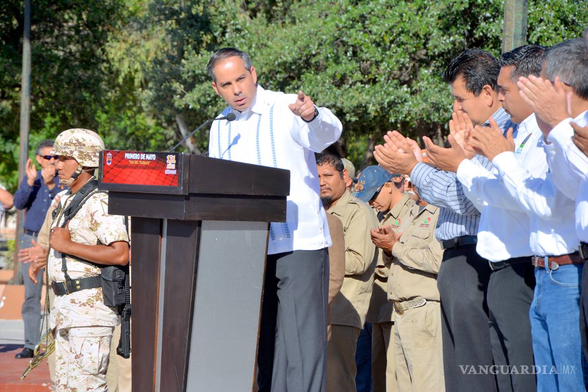 Destacan condiciones laborales de Piedras Negras, al conmemorar el 131 Aniversario del Dia del Trabajo