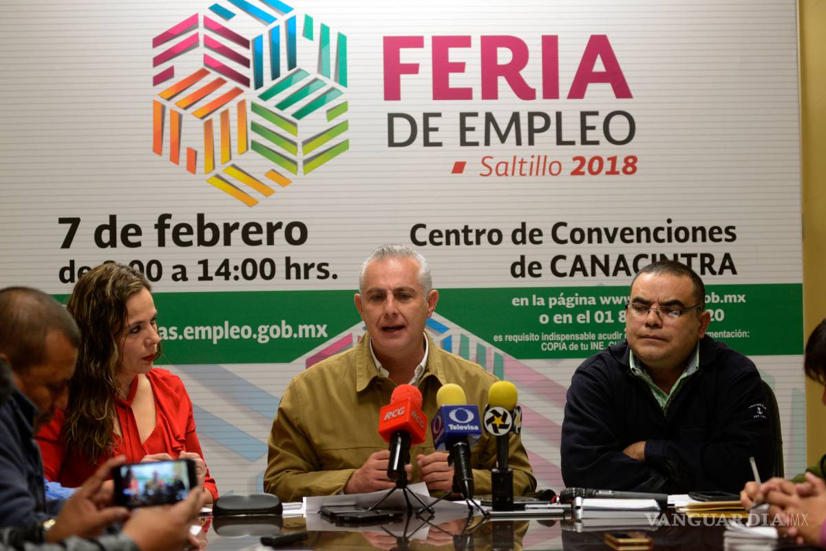 Se ofertaron 8 mil 500 vacantes en Coahuila durante el primer mes de 2018