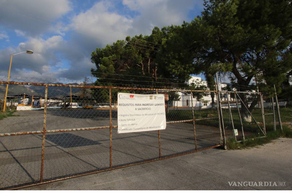 Aguas con la carne que consume; rastro de Saltillo opera sin requisitos