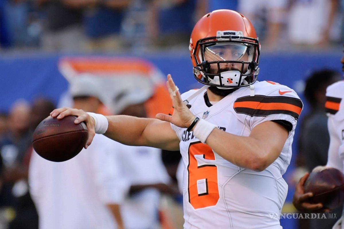 Llega el primer TD de Baker Mayfield con los Browns y vapulean a los Giants