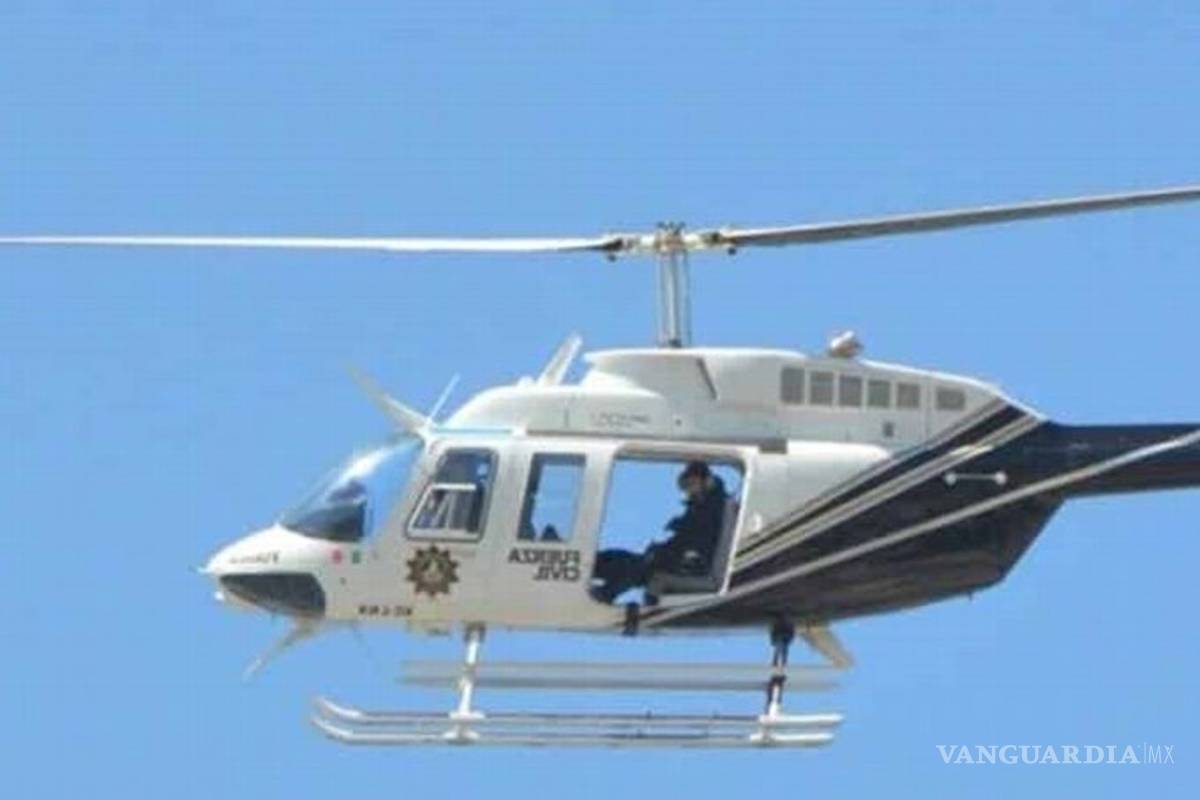 Atacan helicóptero de Seguridad Pública del Estado de Nuevo León