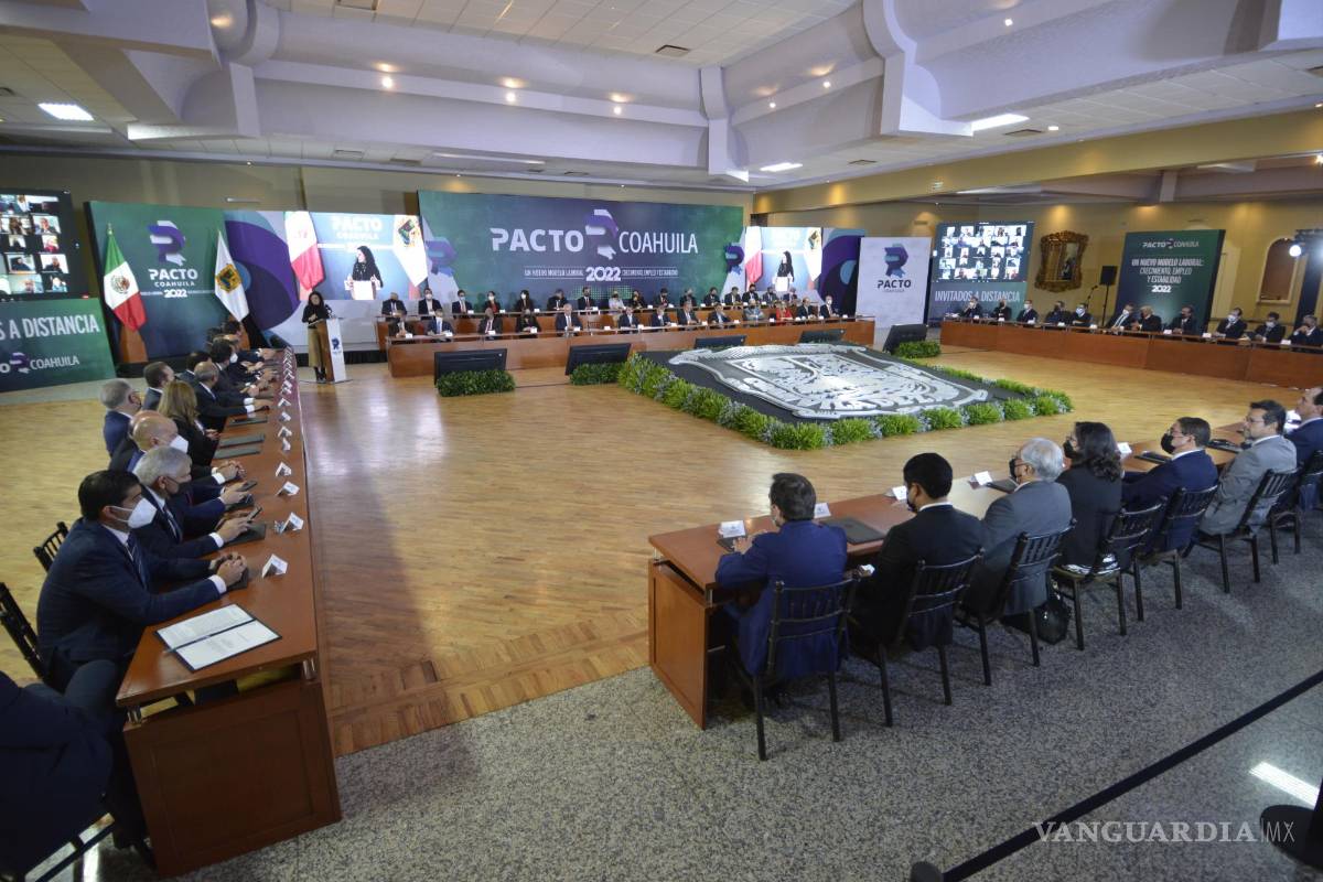Firman sectores Pacto Laboral Coahuila 2022; busca que relaciones sean más eficientes