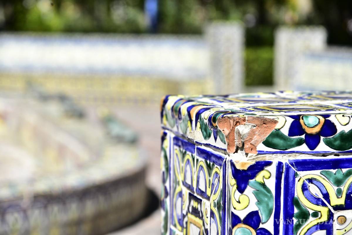 Fuentes de agua en Saltillo: secas y sin mantenimiento