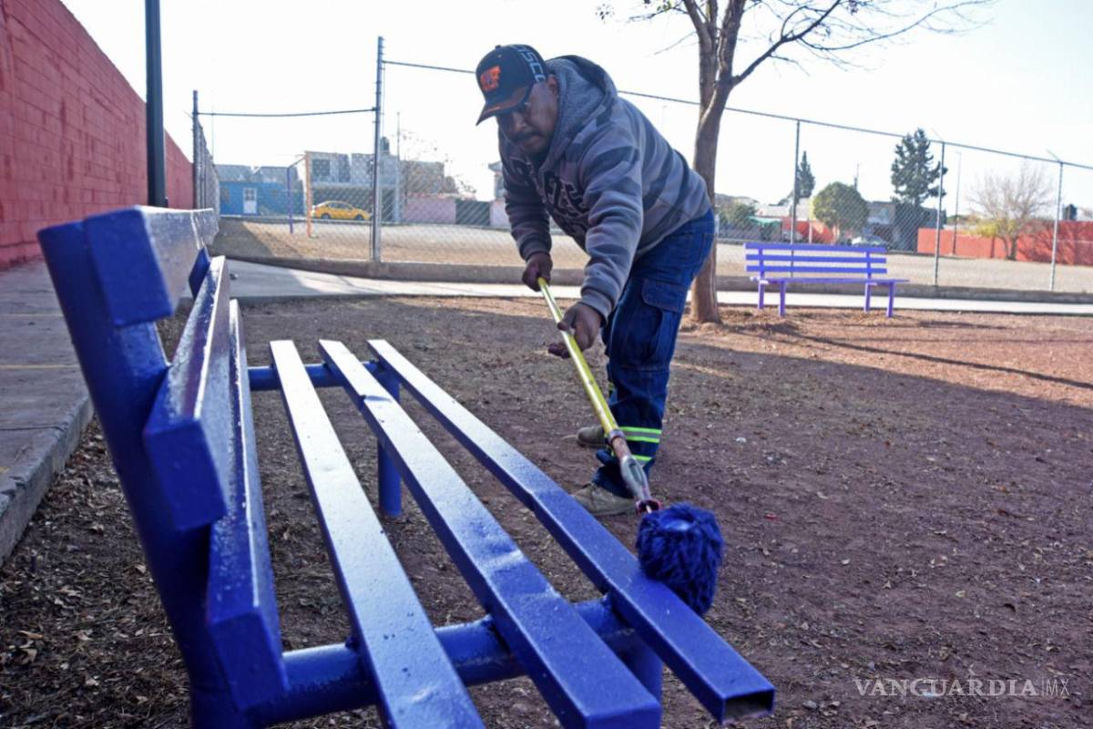 Rehabilitan plazas, canchasde usos múltiples y vialidades