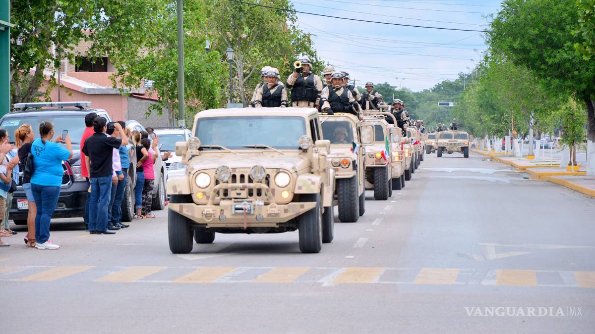 Llegan a Piedras Negras 400 soldados, se integran al XII regimiento