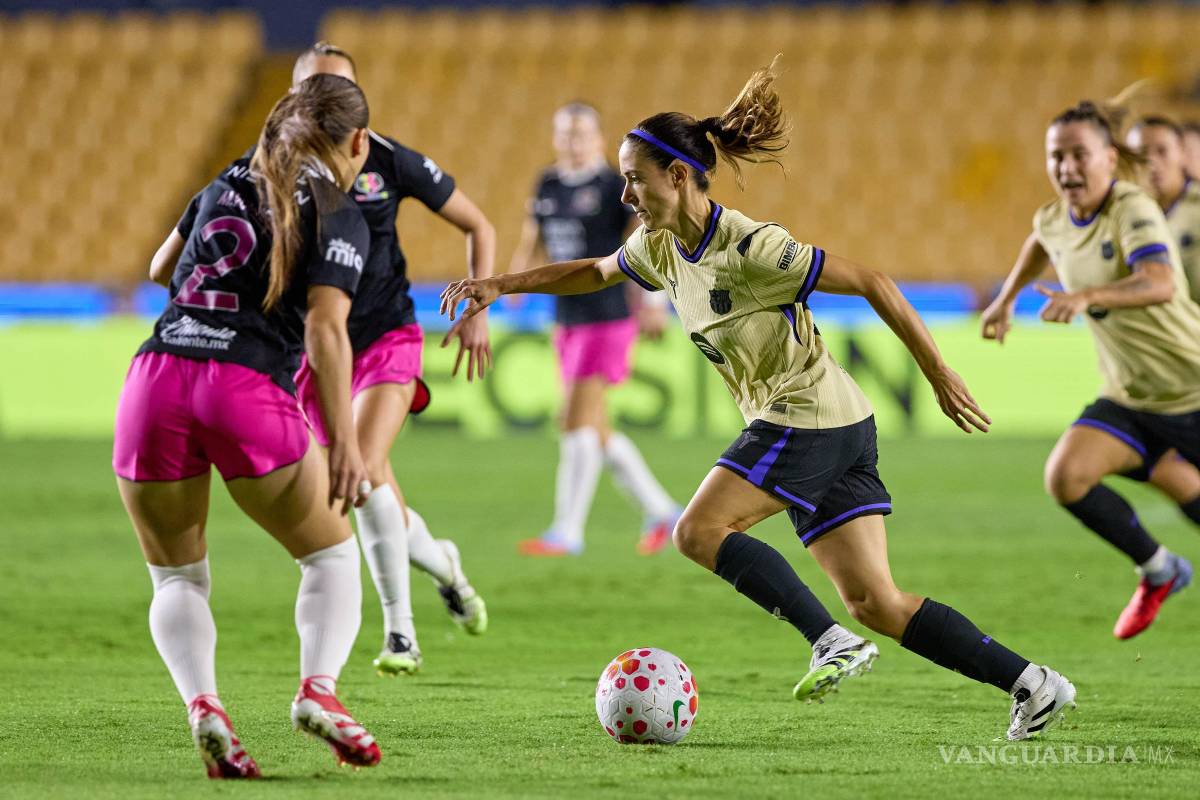 Barcelona Femenil vence en penales a la Liga MX; Jacqueline Ovalle se despide en el Volcán
