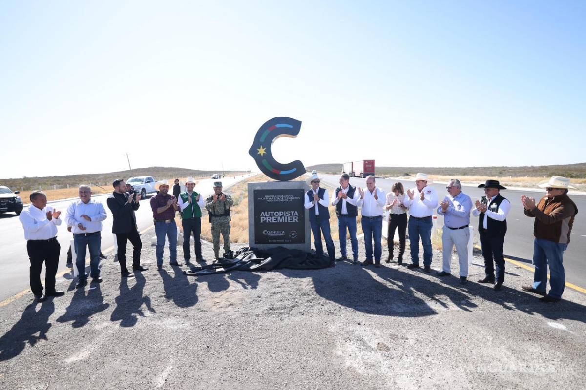 Coahuila: Entrega Manolo Jiménez rehabilitación de la autopista Premier