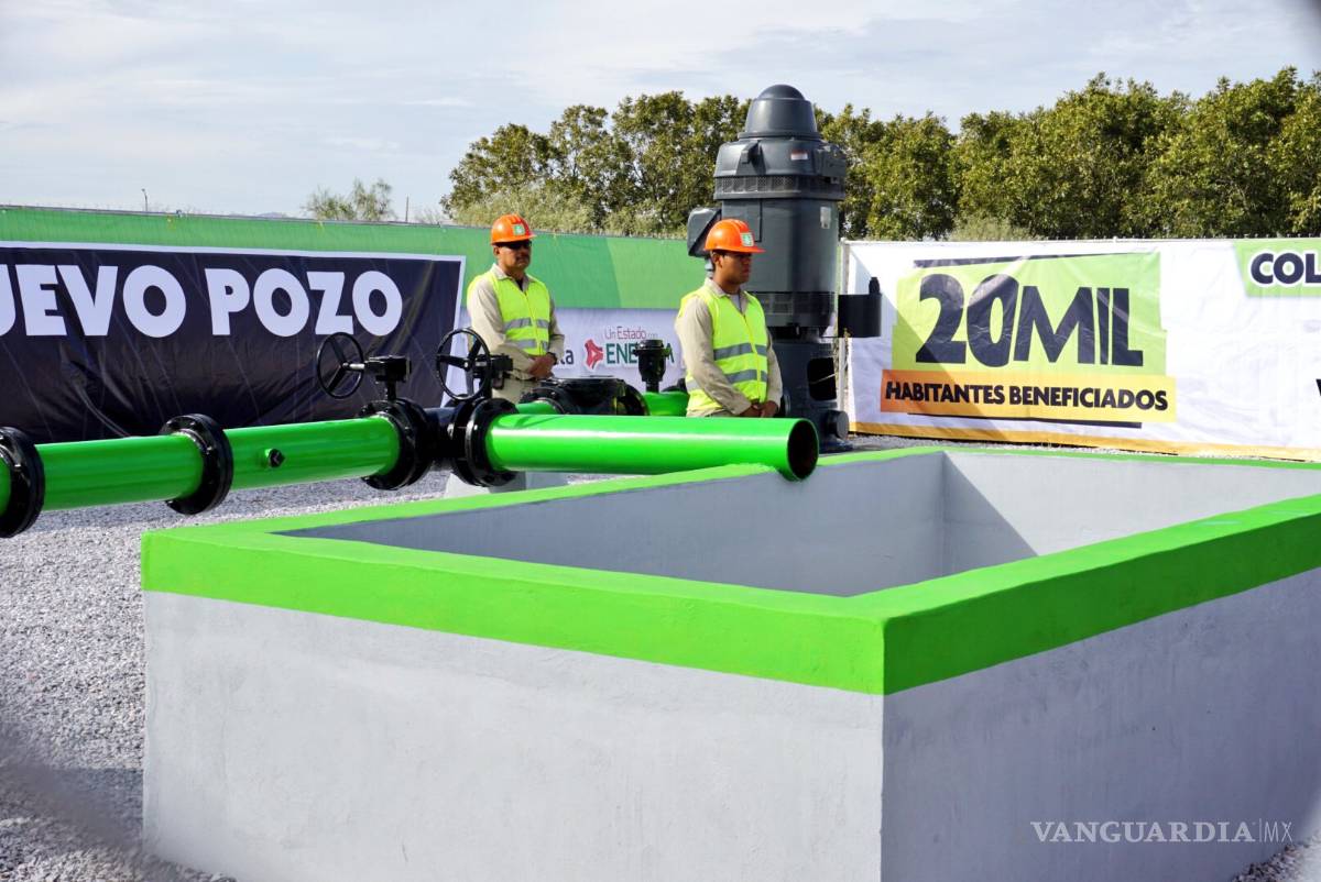 $!Ponen en operación nuevo pozo de agua potable en Torreón