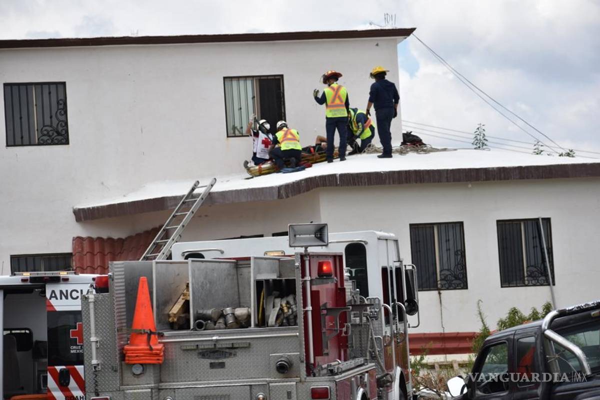 Traspié en domicilio al sur de Saltillo lo manda a hospital