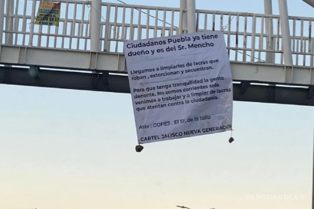 ‘Narcomantas en Puebla son broma de un guasón’, asegura Miguel Barbosa