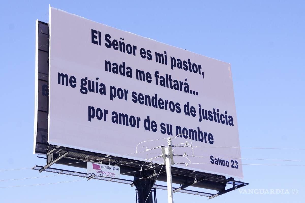 Colocan mensaje bíblico en espectacular propiedad de Humberto Moreira