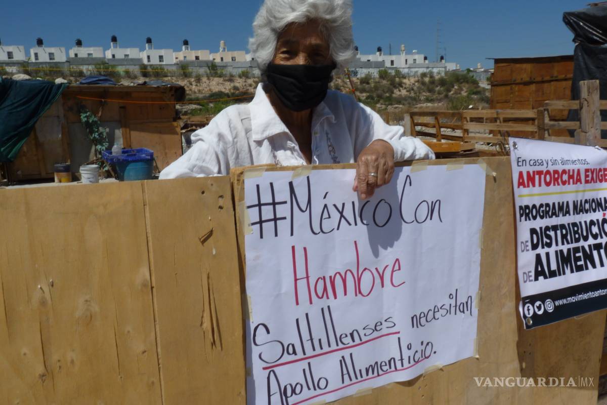 Saltillenses de zonas marginadas claman por ayuda al Gobierno para sobrevivir a la cuarentena