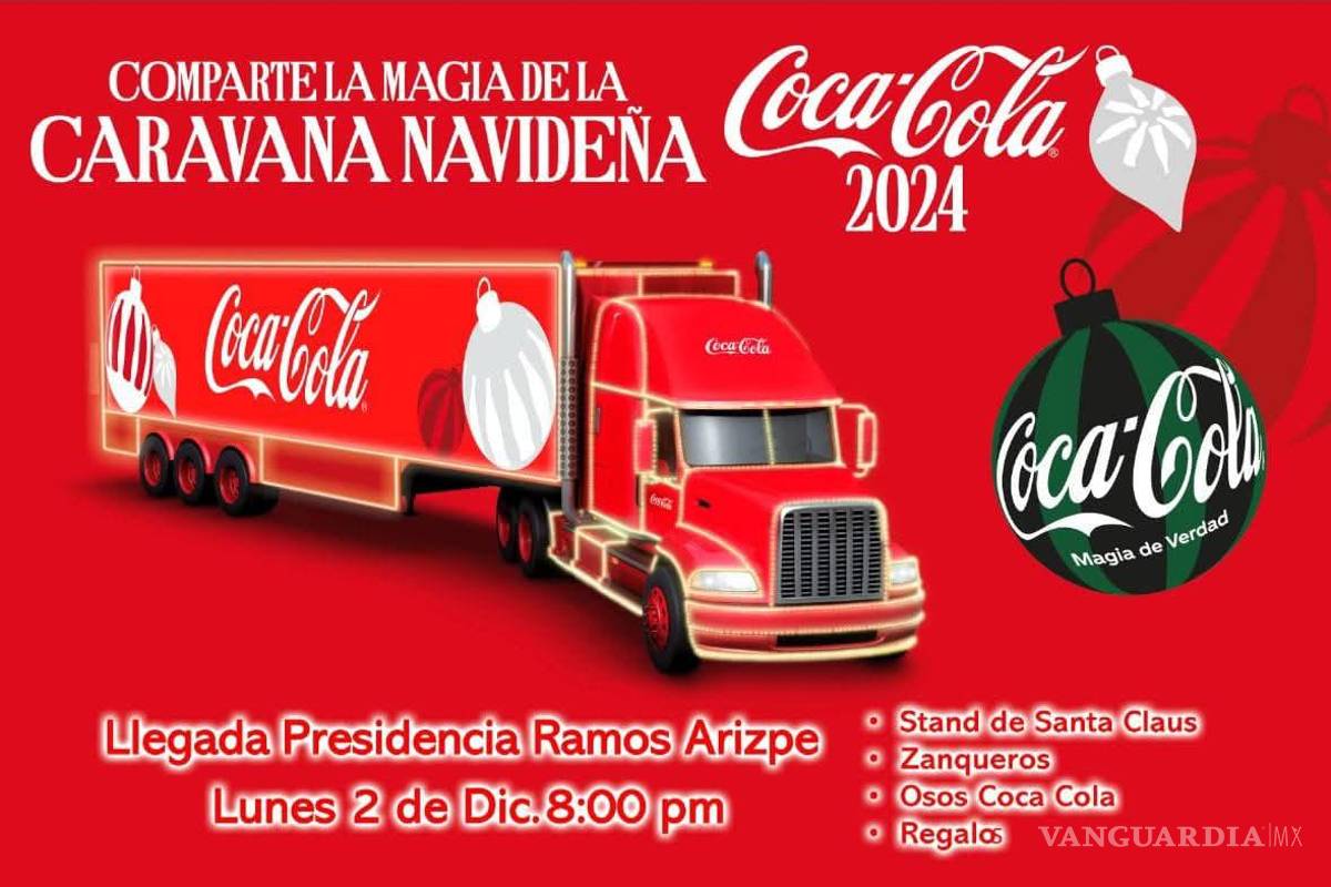 Anuncian en redes la llegada de la Caravana Coca-Cola a Ramos Arizpe, aunque no aparece en página oficial