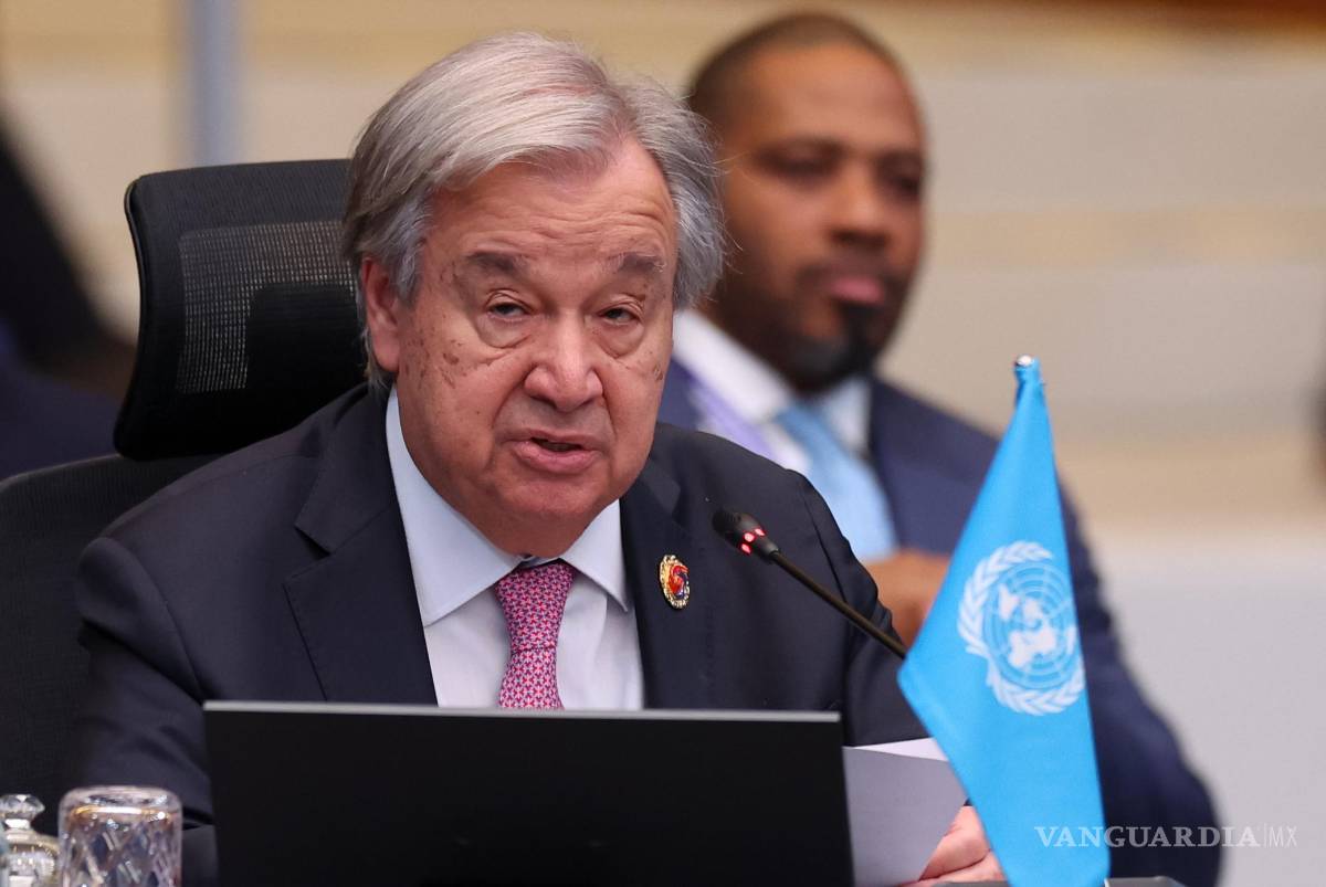 $!A. El Secretario General António Guterres habla durante la 15ª Cumbre de la ASEAN de la ONU, como parte de la 47ª Cumbre de la ASEAN en Kuala Lumpur.