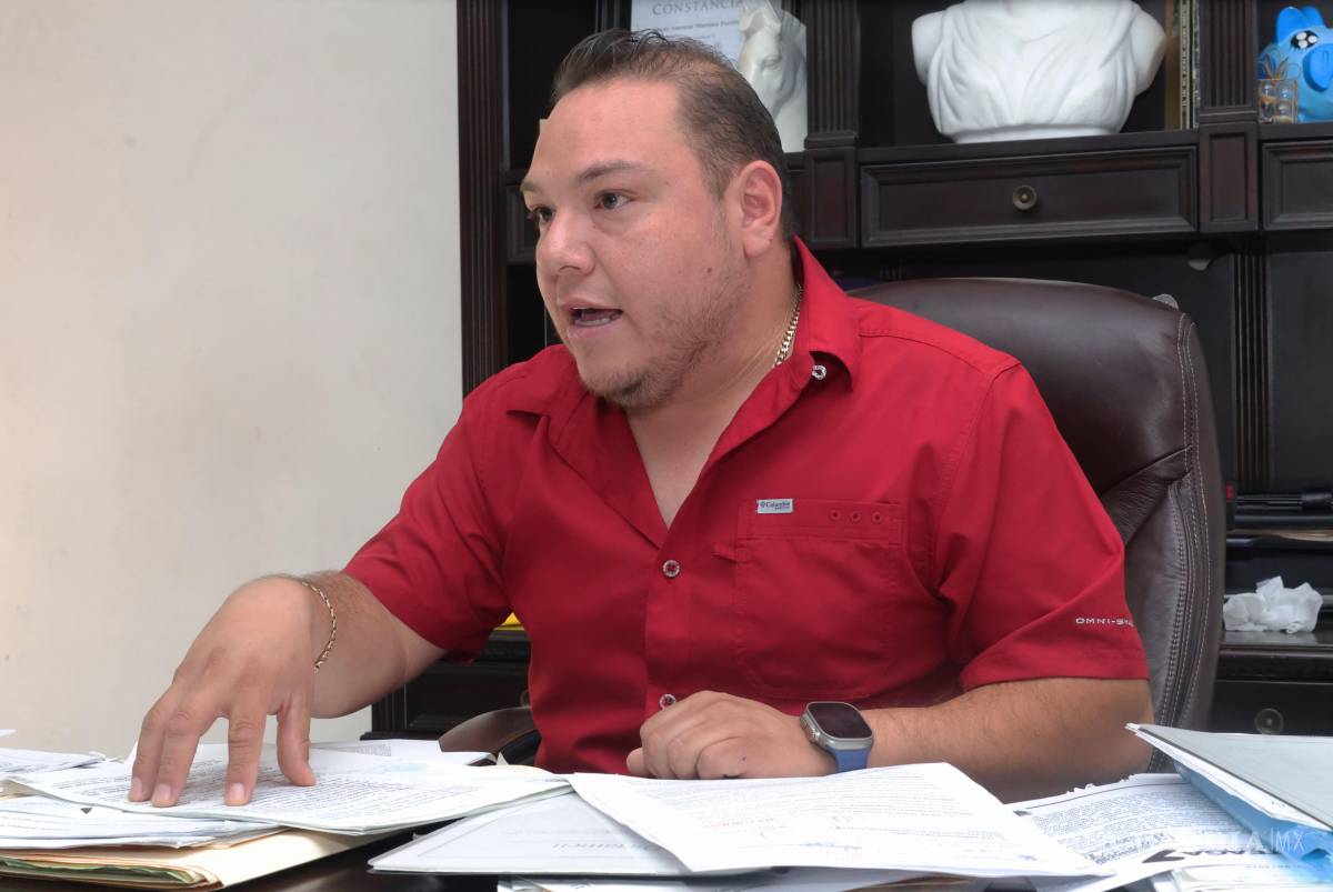 $!Óscar Amezcua Portillo, quien aseguró que trabajan para la inscripción del predio en el Registro Público.