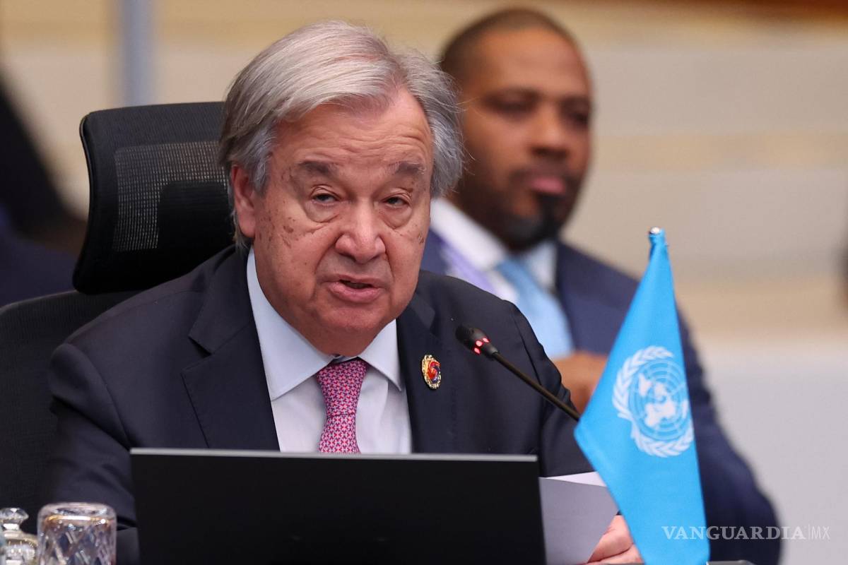 $!A. El Secretario General António Guterres habla durante la 15ª Cumbre de la ASEAN de la ONU, como parte de la 47ª Cumbre de la ASEAN en Kuala Lumpur.