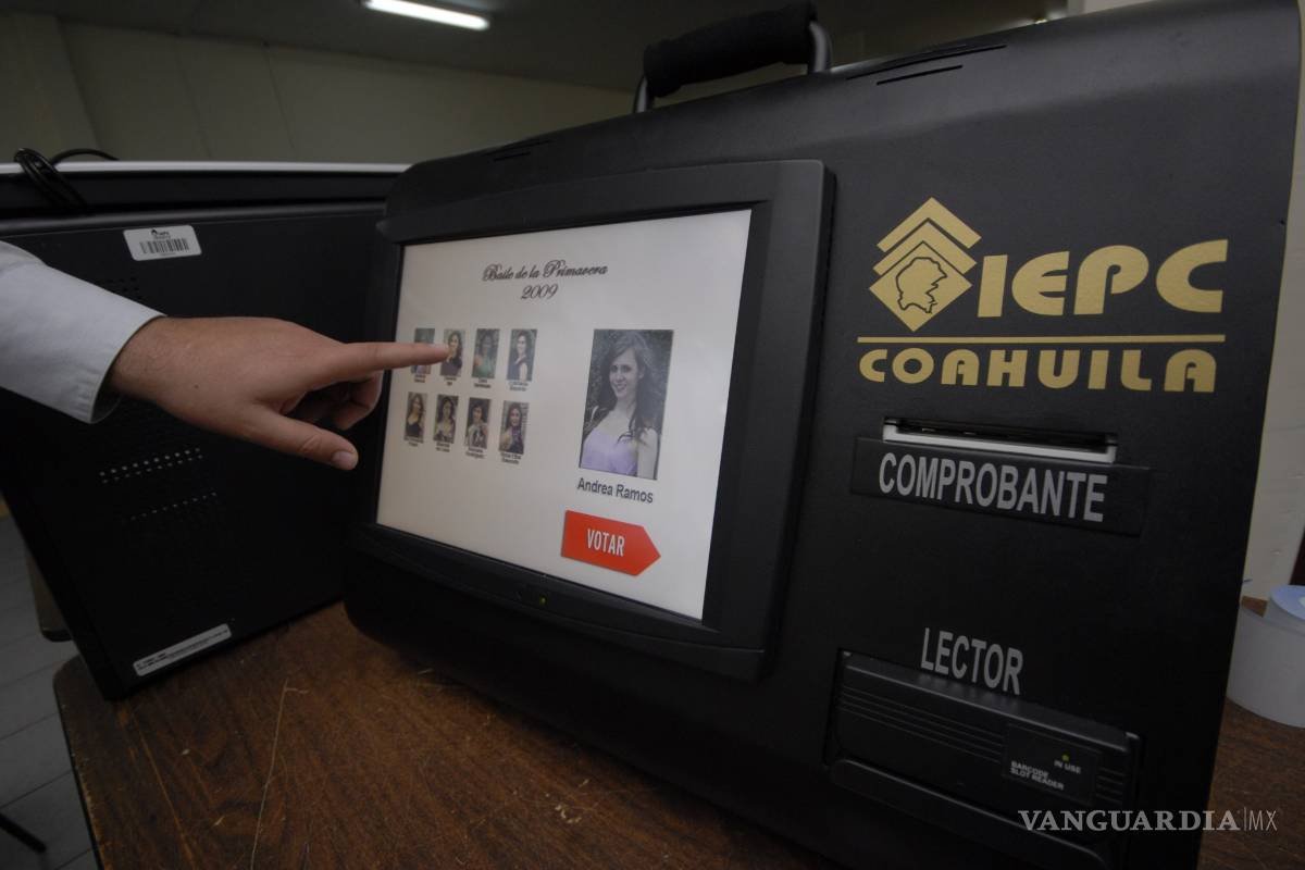 Afirma INE que uso de urna electrónica reducirá margen de error en elecciones de Coahuila