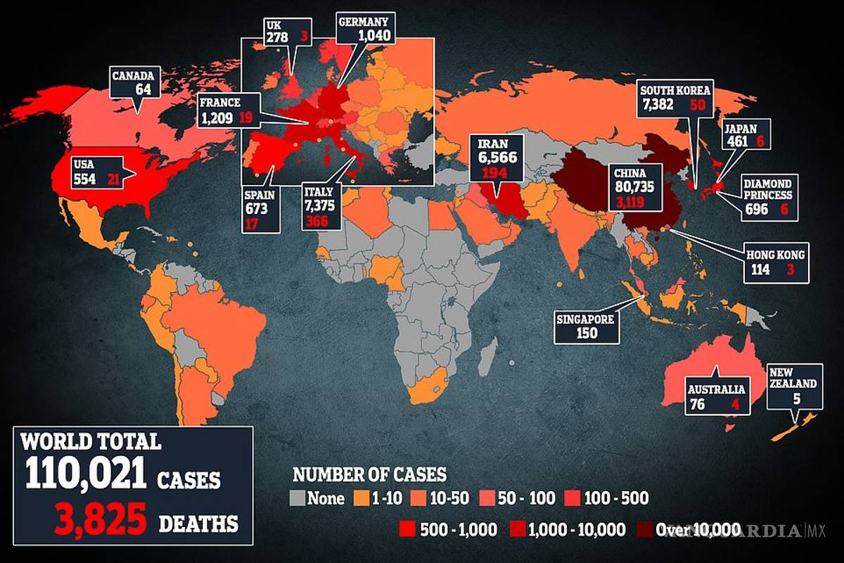 $!Mueren 97 personas en Italia por coronavirus en un día; llegan a la cifra de 463 fallecidos