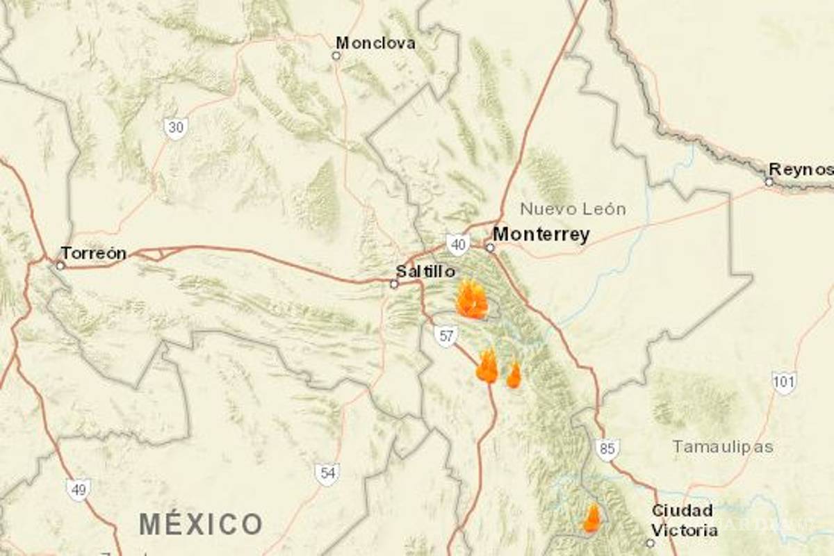 Destaca incendio forestal de Arteaga en mapa de la Conagua