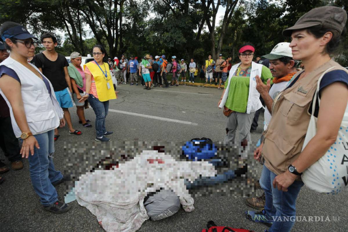 Joven migrante muere en tras caer de un camión en Chiapas