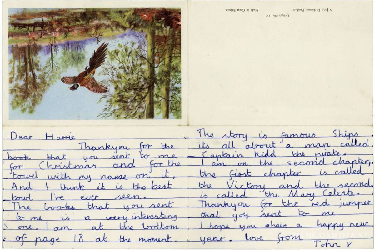 Subastan una carta escrita por John Lennon a los 11 años