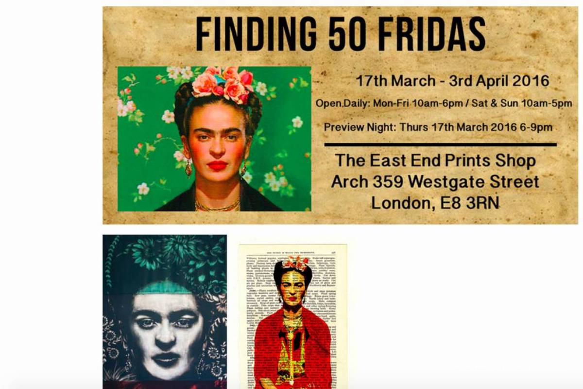 Galería londinense presenta 50 caras de Frida Kahlo
