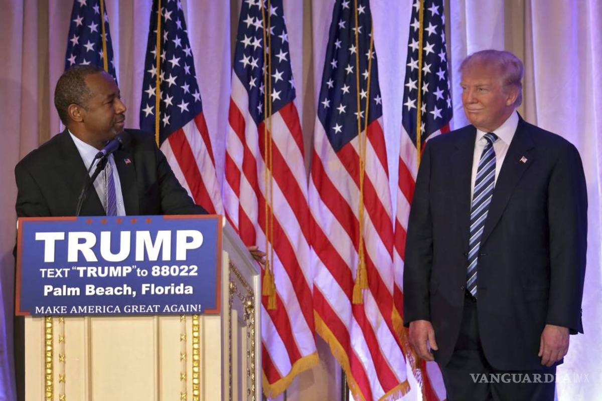 $!Ben Carson apoya la candidatura de Donald Trump
