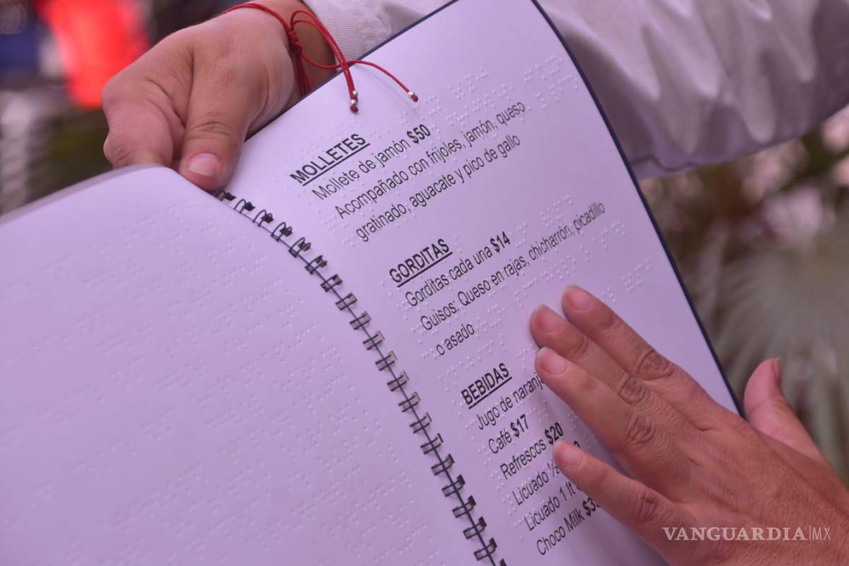 Invitan a restaurantes de Coahuila a contar con menús en Braille