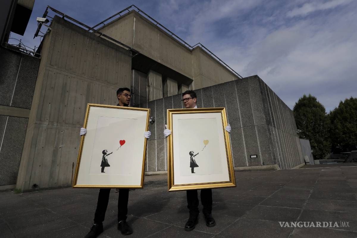 Dos grabados de Banksy son exhibidos en Londres para ser subastados