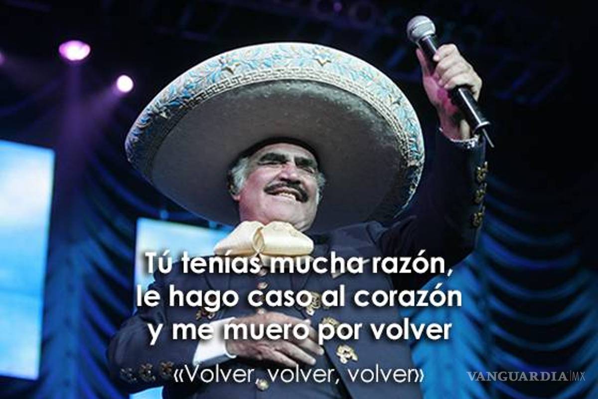$!"Sigo siendo el rey" y otras 14 frases con las que recordaremos a Vicente Fernández