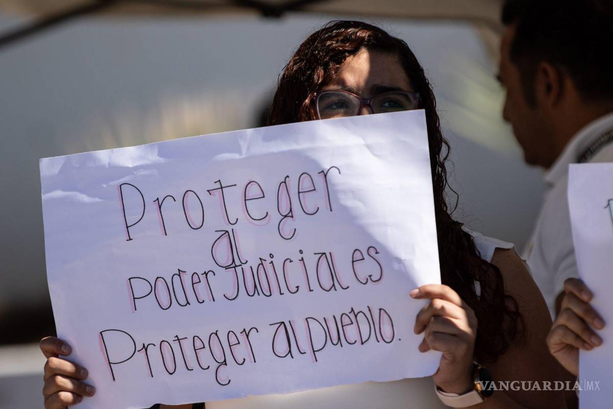 Trabajadores del Poder Judicial se manifiestan por controversia de fideicomisos